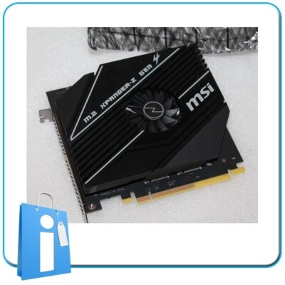 MSI M.2 Xpander-Aero Pcie 16x MS-4454 Ver 3.1 GEN4 Expander Ausbau Lüfter M2 - Bild 1 von 4