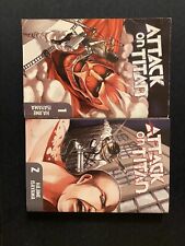 Attack On Titan Vol 1 & 2 Manga Books Lot, Hajime Isayama
