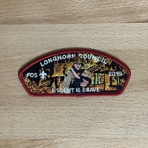 2019 Longhorn Council FOS CSP BSA A Scout Is Brave - Picture 1 of 2