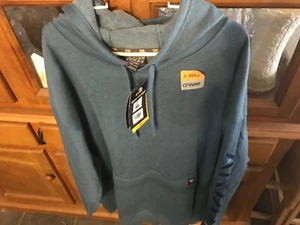 Ariat Men's 4XL Rebar Graphic Logo Color: Indian Teal Heather Hoodie 10046664 - Picture 1 of 9