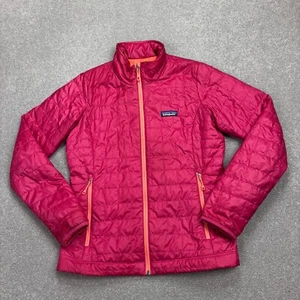 Patagonia Jacket Womens Small Pink Nano Puff Primaloft Insulated Puffer Ladies - Picture 1 of 9