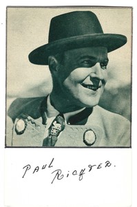 Paul Richter vintage  German Film Star Photo card