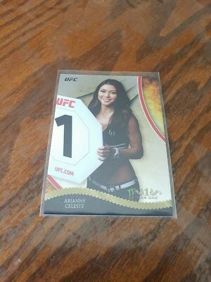 2018 Topps UFC Chrome Arianny Celeste Tier One Insert Card UFCT-AC Octagon Girl - Image 1 of 2