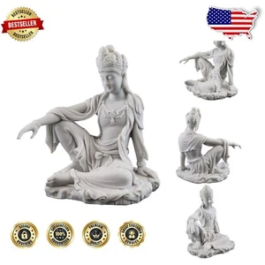 Guan Yin Statue 7.25-Inches - Premium Sculpted Resin with Gift-Box Packaging - Picture 1 of 9
