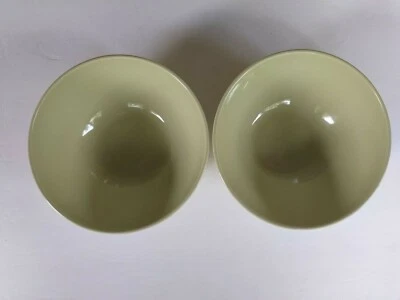 IKEA Fargrik Green Cereal Bowls Coupe 6.25" Set of 2 - Image 1 of 2