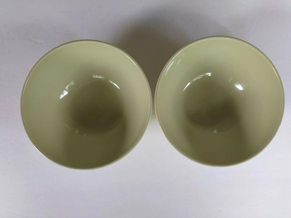 IKEA Fargrik Green Cereal Bowls Coupe 6.25" Set of 2 - Image 1 of 2