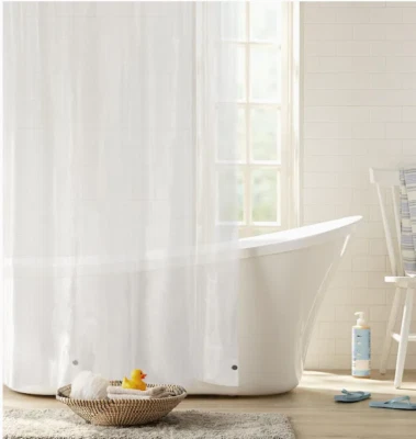 Forros de cortina de ducha transparentes Clorox PEVA-paquete de 2-70" de ancho X 72” de largo Foto 1 de 4