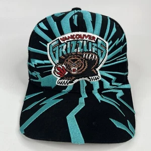 Vancouver Grizzlies Hat Cap Snap Back Shockwave NBA Basketball Mitchell & Ness - Picture 1 of 13