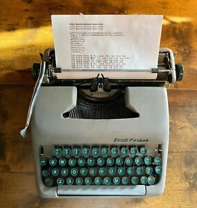 Vintage 1953 Smith Corona Sterling 5A Typewriter  Works New Ribbon. No case