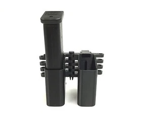 eAMP Challenger - Glock (17,19,22,23,26,31,35,37,44) 2 Mag Pouch - MagP0151-B - Foto 1 di 10