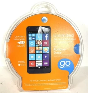 Microsoft Lumia 640 4G LTE Windows Smartphone Black AT&T Go Phone Brand New - Picture 1 of 7
