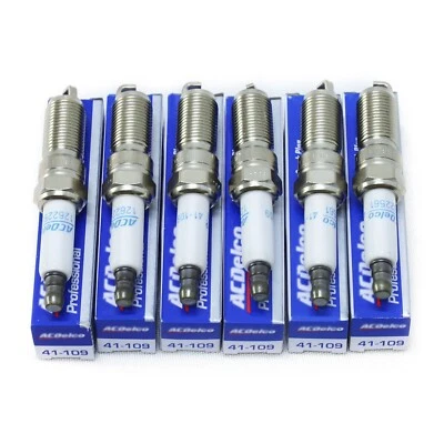 6Pcs Iridium Spark Plugs 41-109 12622561 For Buick Cadillac Chevrolet GMC USA - Image 1 of 4