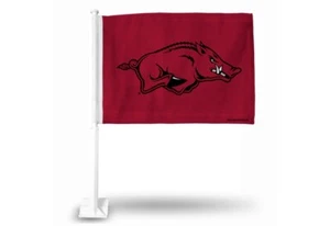 Arkansas Razorbacks 11X14 Window Mount 2-Sided Car Flag - Picture 1 of 6