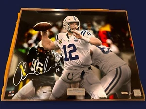 ANDREW LUCK Autographed Colts 16" X 20" "12" Photograph PANINI LE 1/25 - Picture 1 of 1