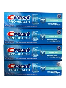NEW Crest Lot of (4) Pro-Health Whole Mouth Clean Mint Toothpaste 4.3oz Exp 2026 - Picture 1 of 3
