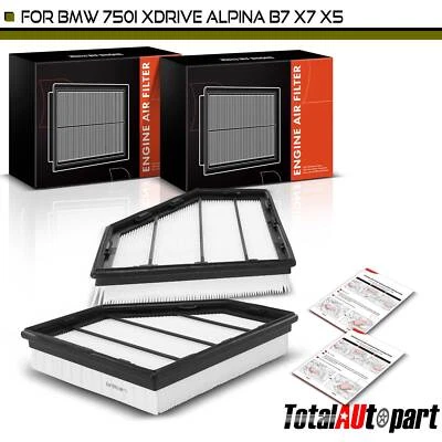 2x Filtro de aire del motor para BMW 750i G11 2016-2019 X5 G05 2020 X7 izquierda y derecha 4,4 L Foto 1 de 4
