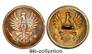 -knopf Grade Unter Offizier Preussen, Kaiserreich Deutsche (1871-1918) . 28 MM - Picture 1 of 2