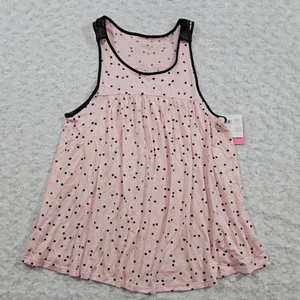 Kate Spade Cropped-PJ-Top mit Streupunkten pink schwarz gepunktet Damengröße Small - Bild 1 von 8