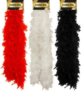 Henbrandt 1920's Feather Boa Charleston Gangster Flapper Accessory - Picture 1 of 5
