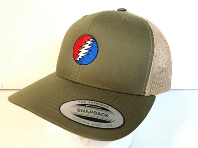 Grateful Dead SYF 'Bolt' Embroidered Yupoong Snapback Retro Trucker Cap - Image 1 of 4