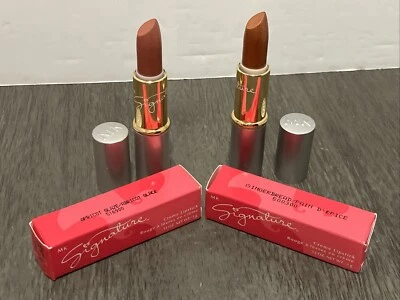 Mary Kay Gingerbread Signature Creme Lipstick 500300 & Apricot Glaze 516900 New - Image 1 of 2