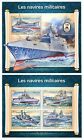 STG009 Djibouti 2018 MNH 2 Sheets High CV Military Ships Navy