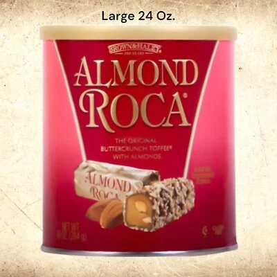Brown & Haley ALMOND ROCA Chocolate Buttercrunch Toffee Lg 24Oz Sin Envoltura JUL 2026 Foto 1 de 4
