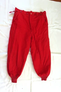 VINTAGE Geweihhose Herren rot Jagd isoliert Schnee Thermo Outdoor 50er Jahre Größe S - Bild 1 von 12