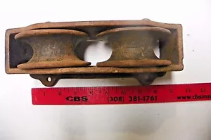  VINTAGE GUSSEISEN METALL ZWEI RADSCHEIBE - Bild 1 von 5