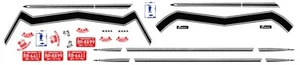 Calcomanías Camaro SS396 1968 rayas 1/24 - 1/25 toboganes acuáticos - Imagen 1 de 2