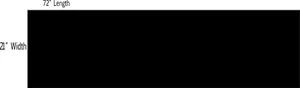 21" x 72" Solid Racing Stripe Vinyl Decal for Cars, Trucks, Autos, RV's etc. - Foto 1 di 2