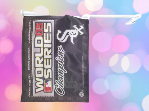 Chicago White Sox 2005 Regular Season + World Series & Blackhawks Champions Flag Cover