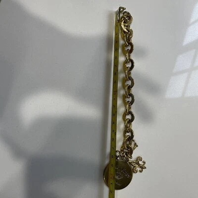 复古 Juicy Couture L 圆形奖章和 2 L. 小饰品手链/水晶 — 第 1/4 张图片