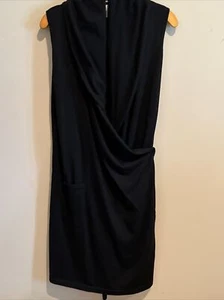 Chanel Authentic Long Cardigan Vest Cashmere Open Front Black CC Logo button 34 - Picture 1 of 9