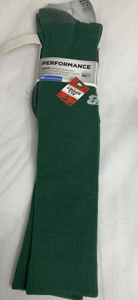 Calcetines verdes New Balance All Sport Performance talla L M (9-12,5) W (10-12) NUEVO Foto 1 de 4
