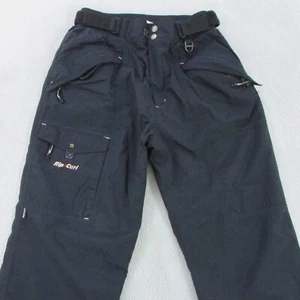 Rip Curl Ski Pants Mens Large L30 Black Snow Waterproof Straight - Picture 1 of 12
