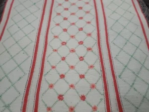 VTG Afghan Crochet Granny Square 53"x63" Blanket Handmade Throw Bed Couch Quilt - Picture 1 of 9