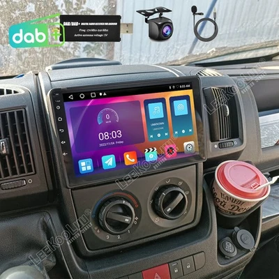 DAB+ Android15 Autoradio CarPlay Für Fiat Ducato Citroën Jumper 2007-2023 Kamera - Bild 1 von 4