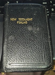 Vintage New Testament & Psalms World Publishing Reißverschluss Taschenformat Leder - Bild 1 von 12