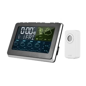Wireless Weather Stations Indoor Outdoor Thermometers with Alarm Clock Function - Bild 1 von 8