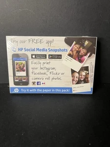 HP Social Media Schnappschüsse 4”x6” Fotopapier je 50 Neu J15 - Bild 1 von 2