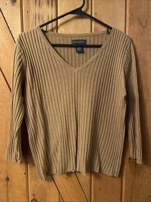 Blusa Camisa Mujer Cobre Llave Beige/Dorado Talla L Foto 1 de 2