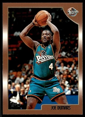 1998-99 Topps Joe Dumars Detroit Pistons #43 - Image 1 of 2