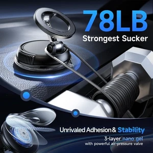 MagSafe Car Phone Holder Strong Magnetic Suction 360° Adjustable Mount for - Picture 1 of 7
