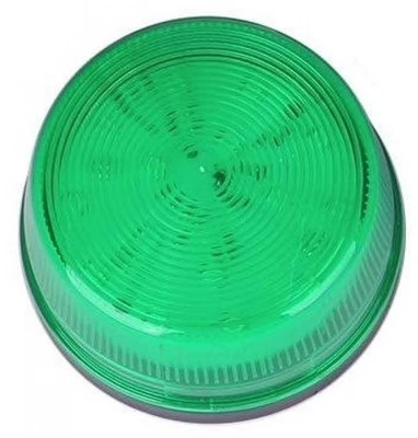 BERRYBASE LED Signalleuchte, blinkend, ø70mm, 12V DC - Farbe: grün Lampe Licht Bunt