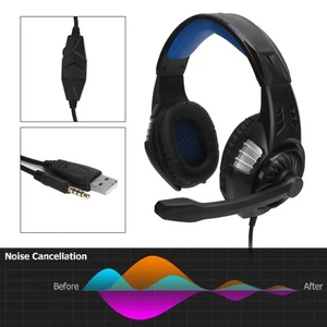 S80 Gaming Headset Competition Wired Computer Headphone With Mic For FY - Afbeelding 1 van 23
