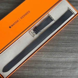 Apple Watch Hermès Indigo Double Tour Double 42mm-38mm occasion sans boîte - Photo 1 sur 5