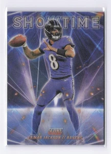 2025 Score #12 Lamar Jackson SP Showtime Lenticular SSP (Baltimore Ravens) - Picture 1 of 2