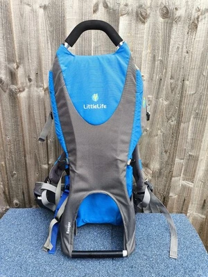 Mochila portabebés Little Life Littlelife Ranger gris azul almohada de vida silvestre Foto 1 de 4