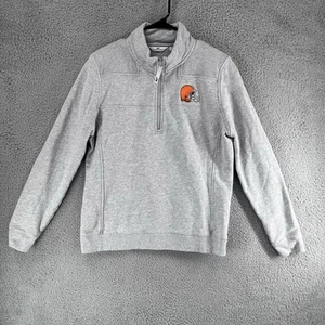 Vineyard Vines Cleveland Browns NFL 1/4 Viertel Reißverschluss Sweatshirt Herren Large E1 - Bild 1 von 7